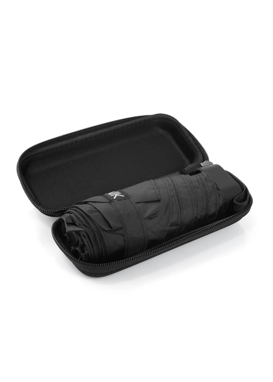 Czarny parasol damski z etui