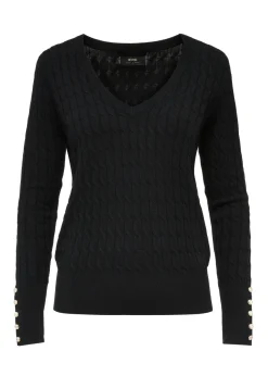 Czarny sweter damski