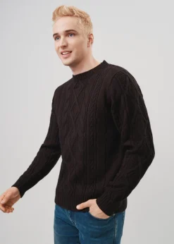 Czarny sweter męski