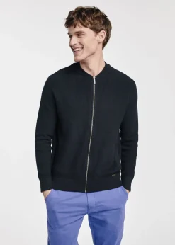 Czarny sweter męski na suwak