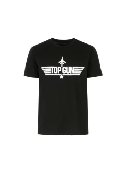 Czarny T-shirt męski TOP GUN