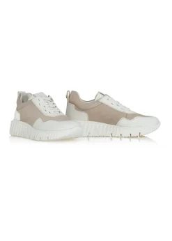 Damskie sneakersy ze skóry naturalnej na platformie