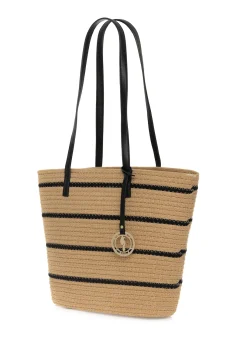 Duża pleciona torebka shopper