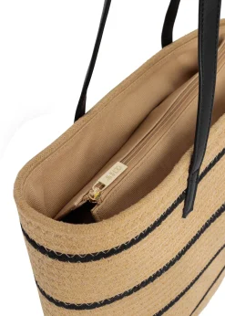Duża pleciona torebka shopper