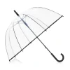 Duży transparentny parasol damski