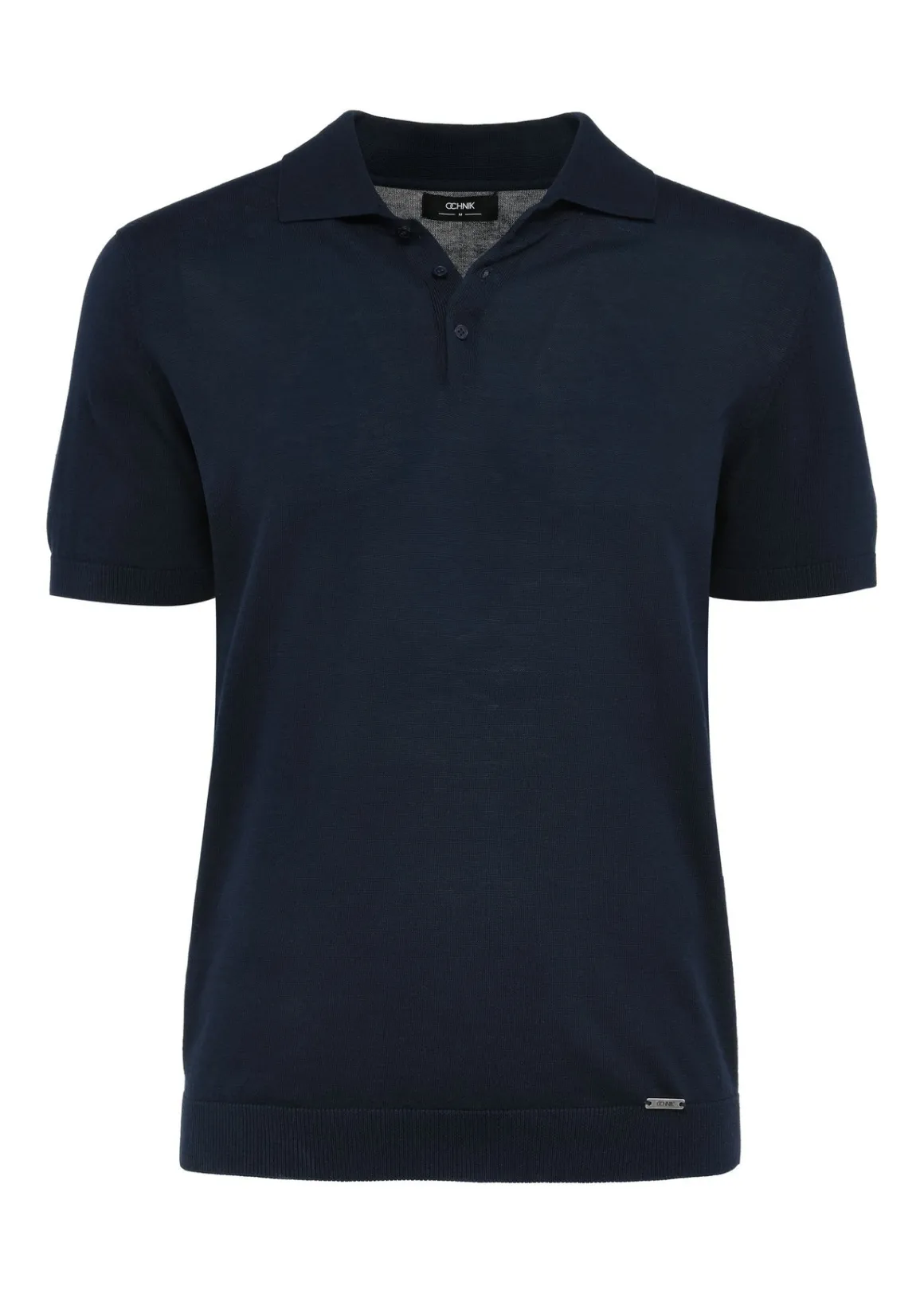 Granatowa bawełniana koszulka polo
