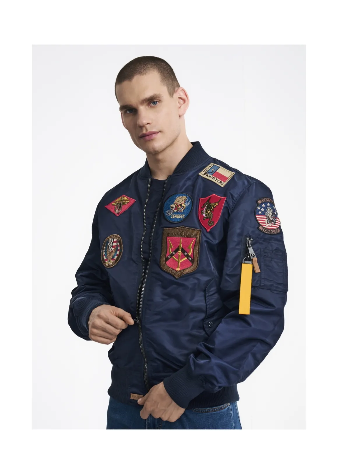 Granatowa kurtka męska Top Gun