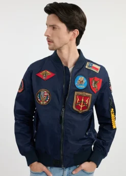 Granatowa męska kurtka pilotka TOP GUN