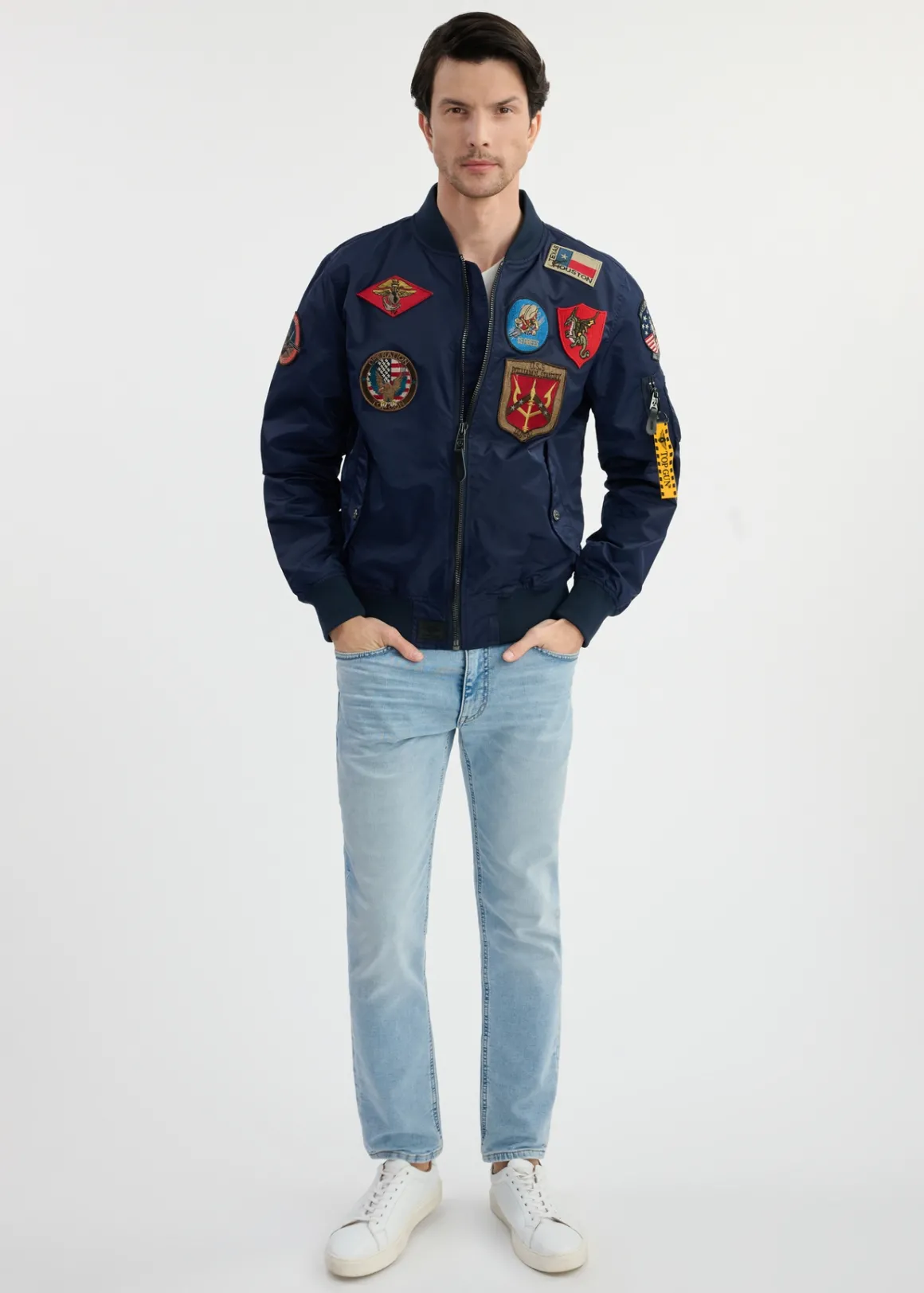 Granatowa męska kurtka pilotka TOP GUN