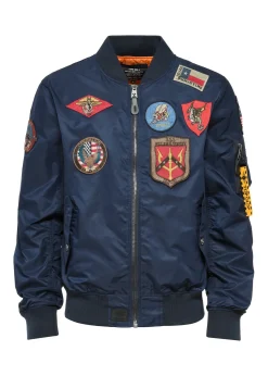 Granatowa męska kurtka pilotka TOP GUN