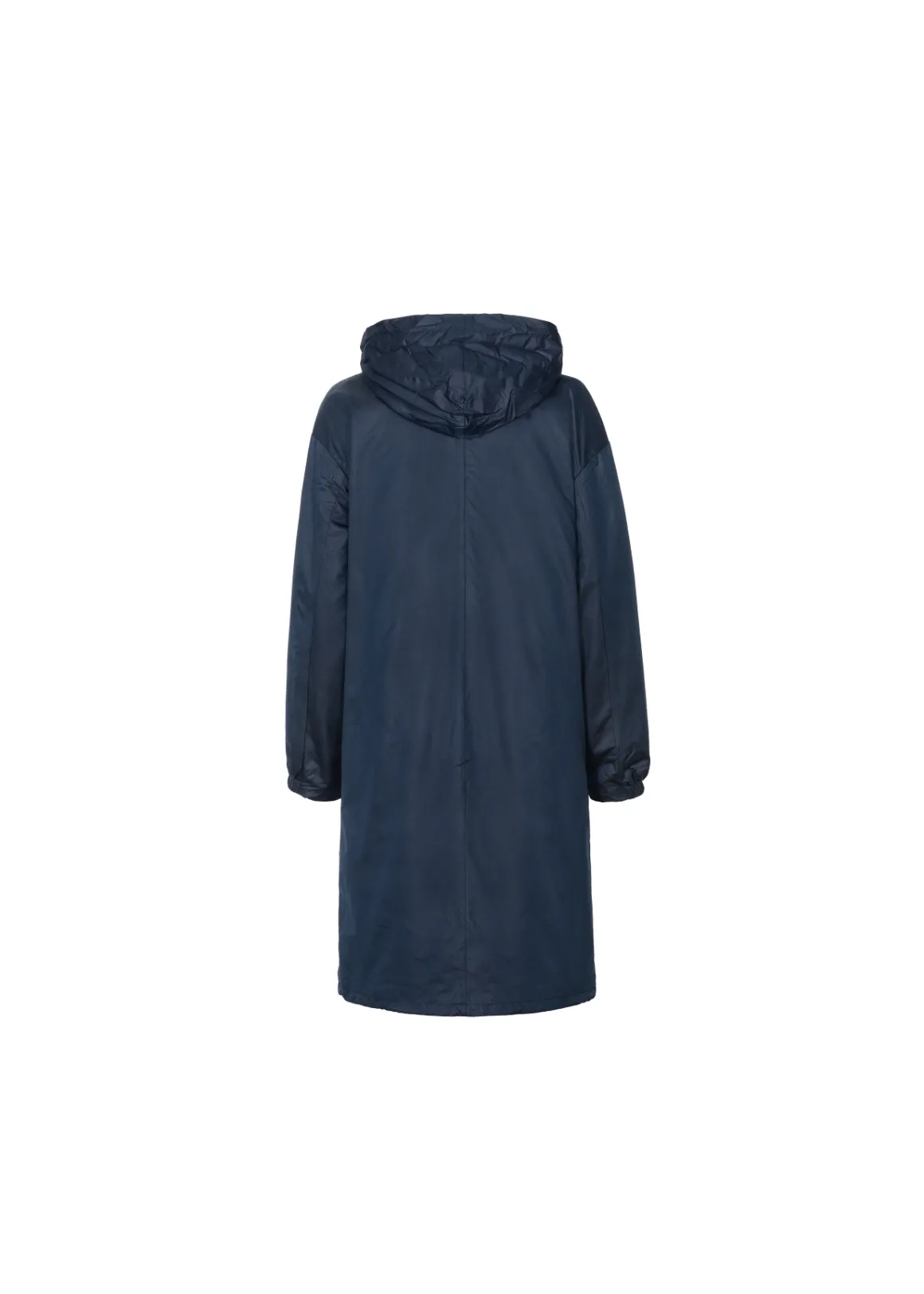 Granatowa parka damska z kapturem