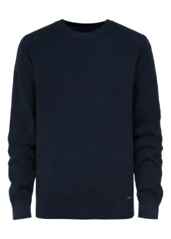 Granatowy sweter męski