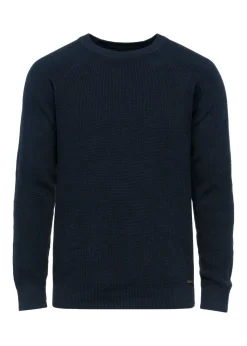 Granatowy sweter męski bawełniany