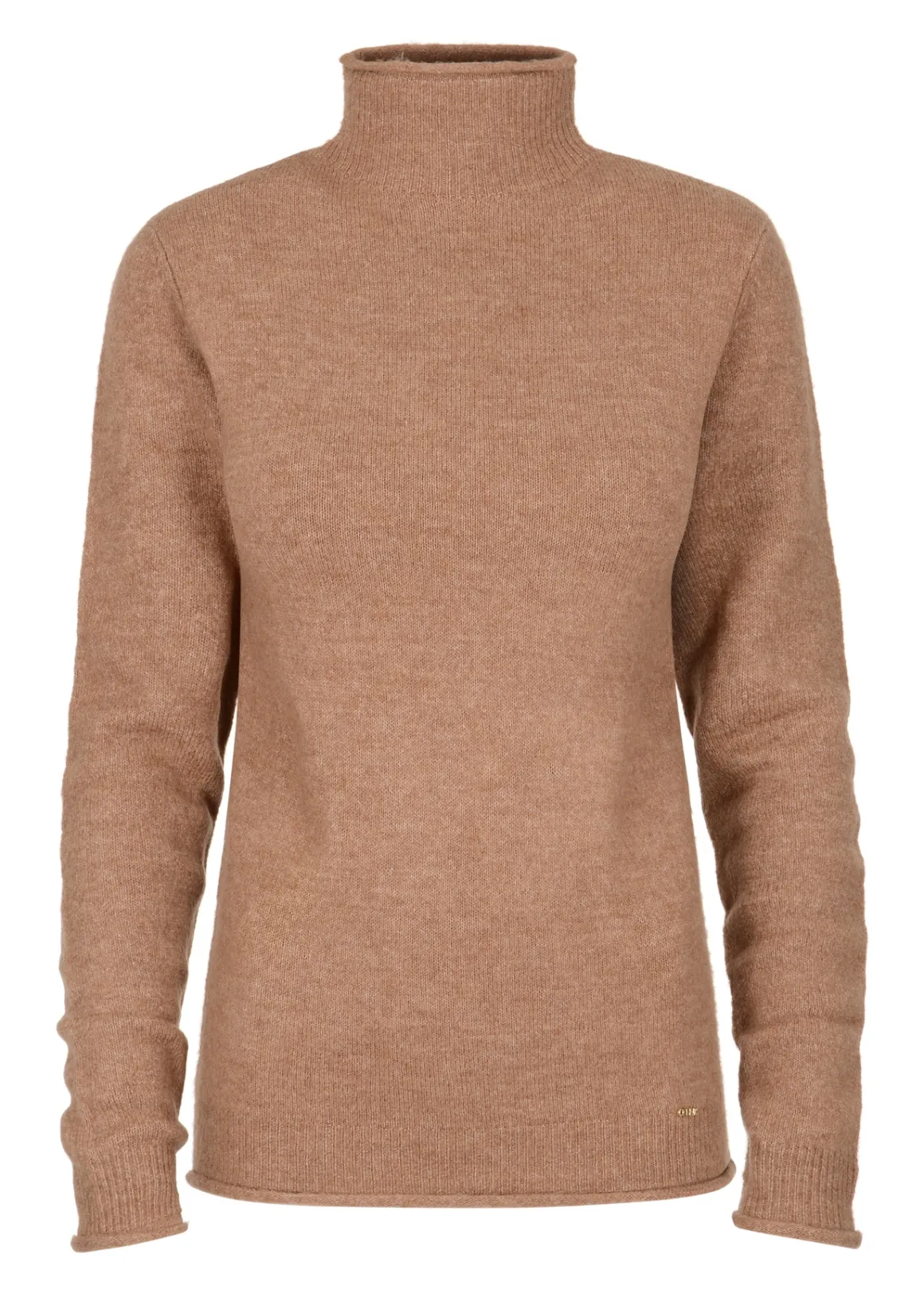 Jasnobrązowy sweter damski