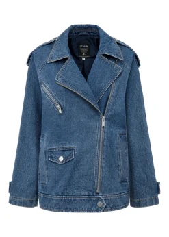Jeansowa kurtka damska oversize