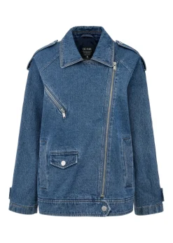 Jeansowa kurtka damska oversize