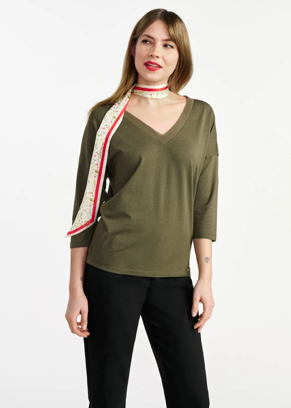Khaki bluzka damska