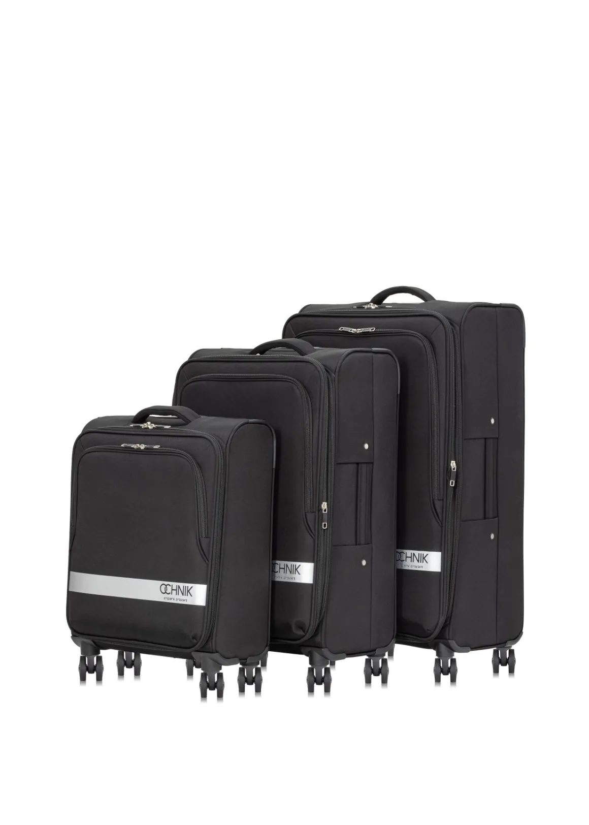 Komplet walizek na kółkach 19"/24"/28"