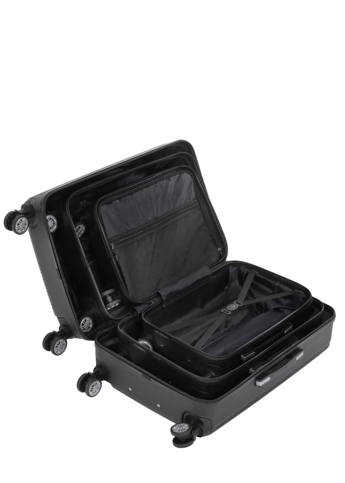 Komplet walizek twardych na kółkach 19"/24"/29"