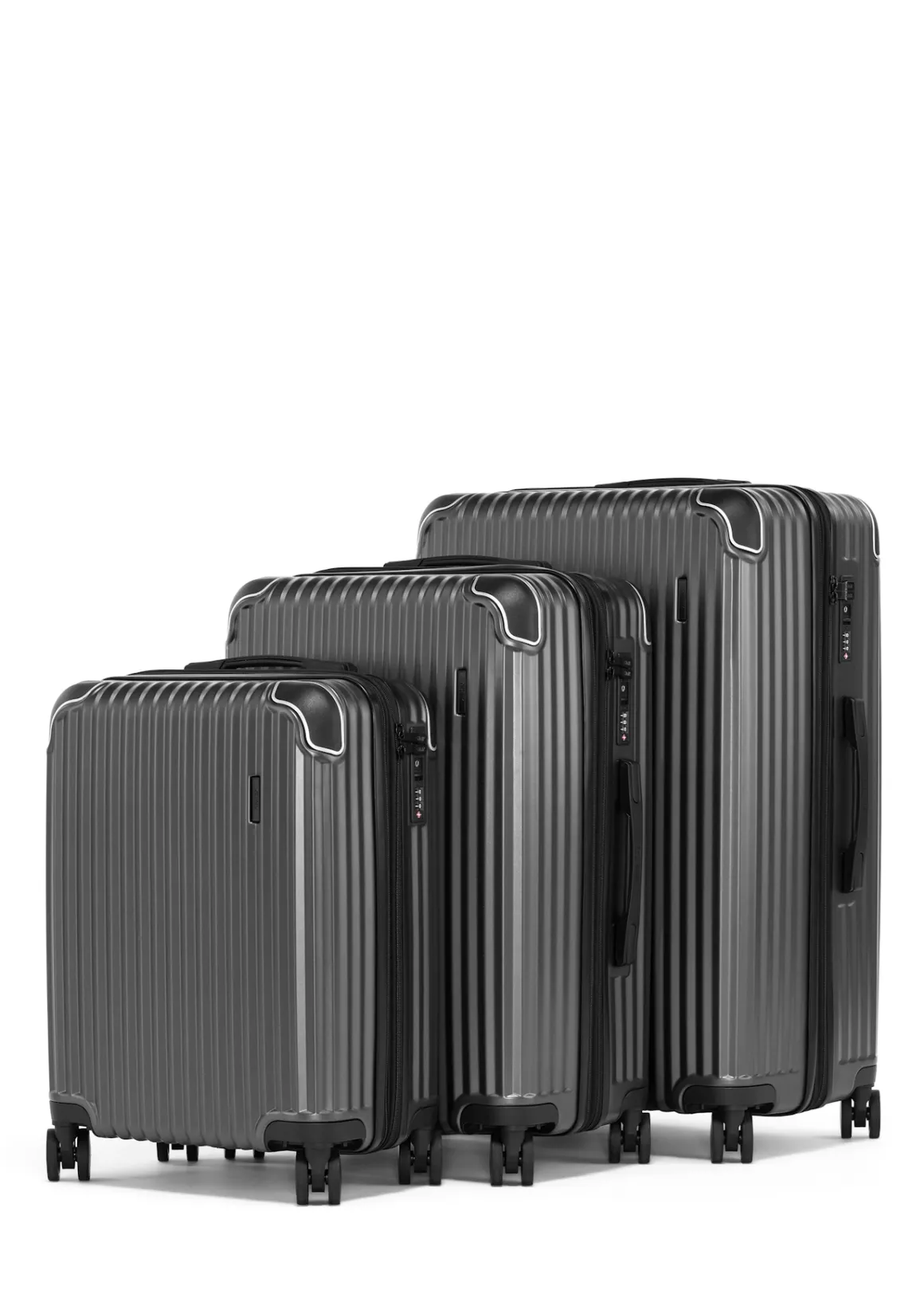Komplet walizek twardych na kółkach 19"/24"/28"