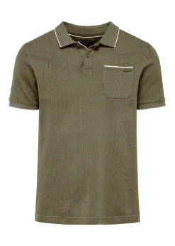 Koszulka polo khaki z bawełny