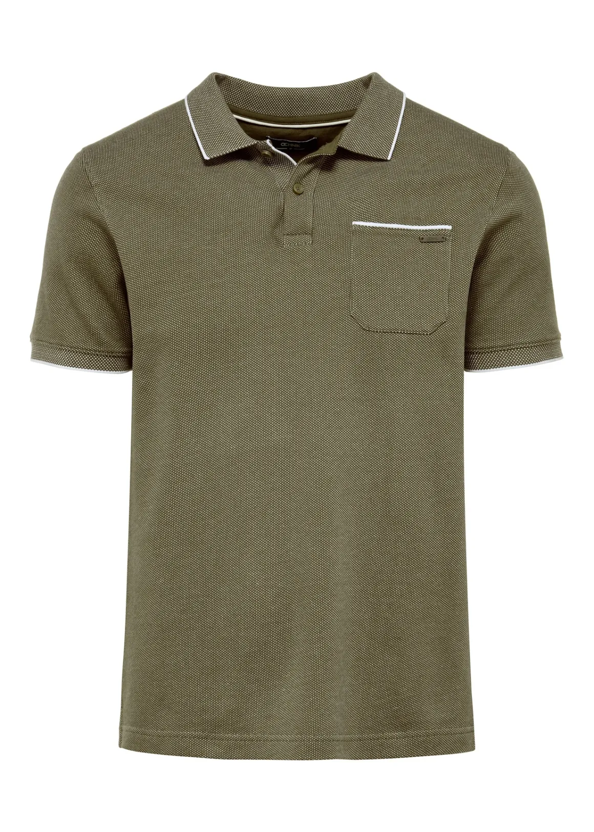 Koszulka polo khaki z bawełny