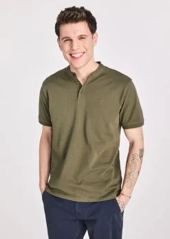 Koszulka polo męska w kolorze khaki