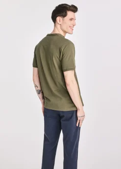 Koszulka polo męska w kolorze khaki