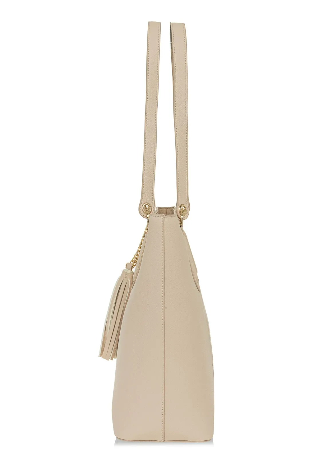 Kremowa damska torebka shopper