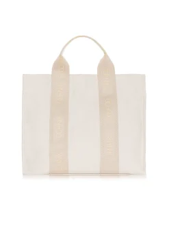 Kremowa damska torebka typu tote bag