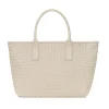 Kremowa torebka shopper damska
