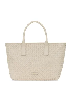 Kremowa torebka shopper damska