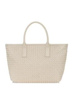 Kremowa torebka shopper damska