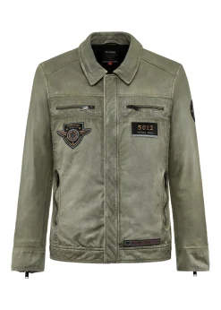 Kurtka męska przejściowa w kolorze khaki