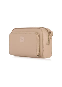 Mała torebka cross body w kolorze beżowym