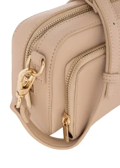 Mała torebka cross body w kolorze beżowym