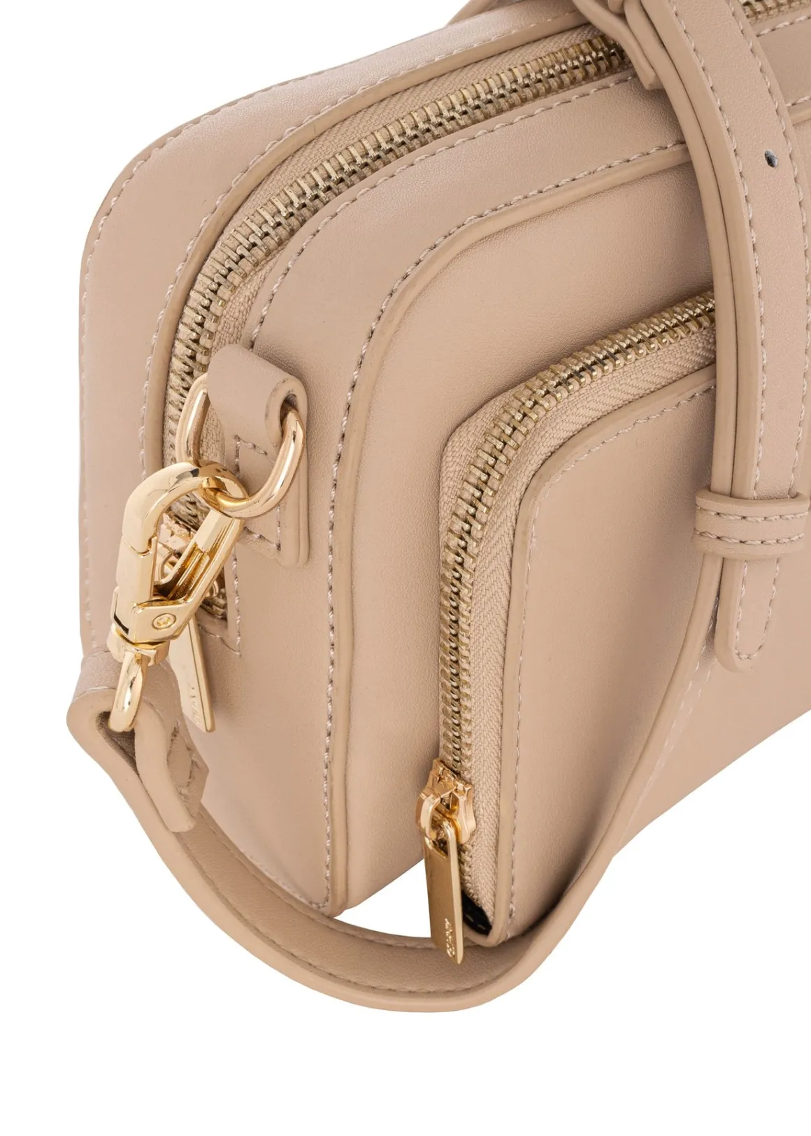 Mała torebka cross body w kolorze beżowym