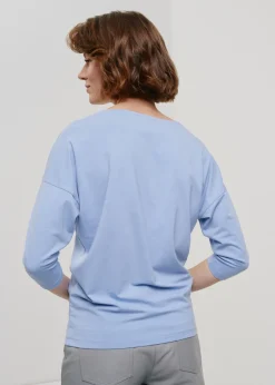 Niebieska bluzka damska