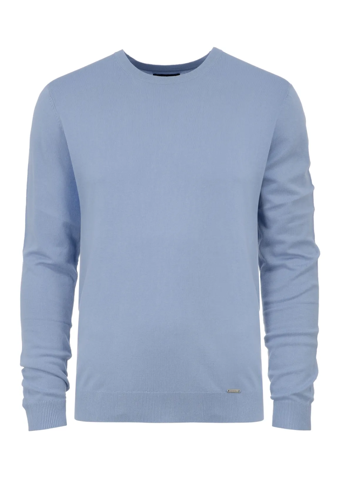 Niebieski sweter męski basic