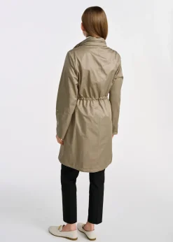 Oliwkowa kurtka parka damska