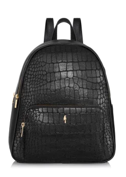 Plecak damski w stylu croco