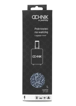 Pokrowiec na dużą walizkę w kwiaty