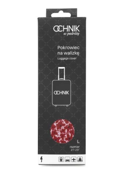 Pokrowiec z kwiatami na dużą walizkę