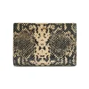 Średni skórzany portfel animal print
