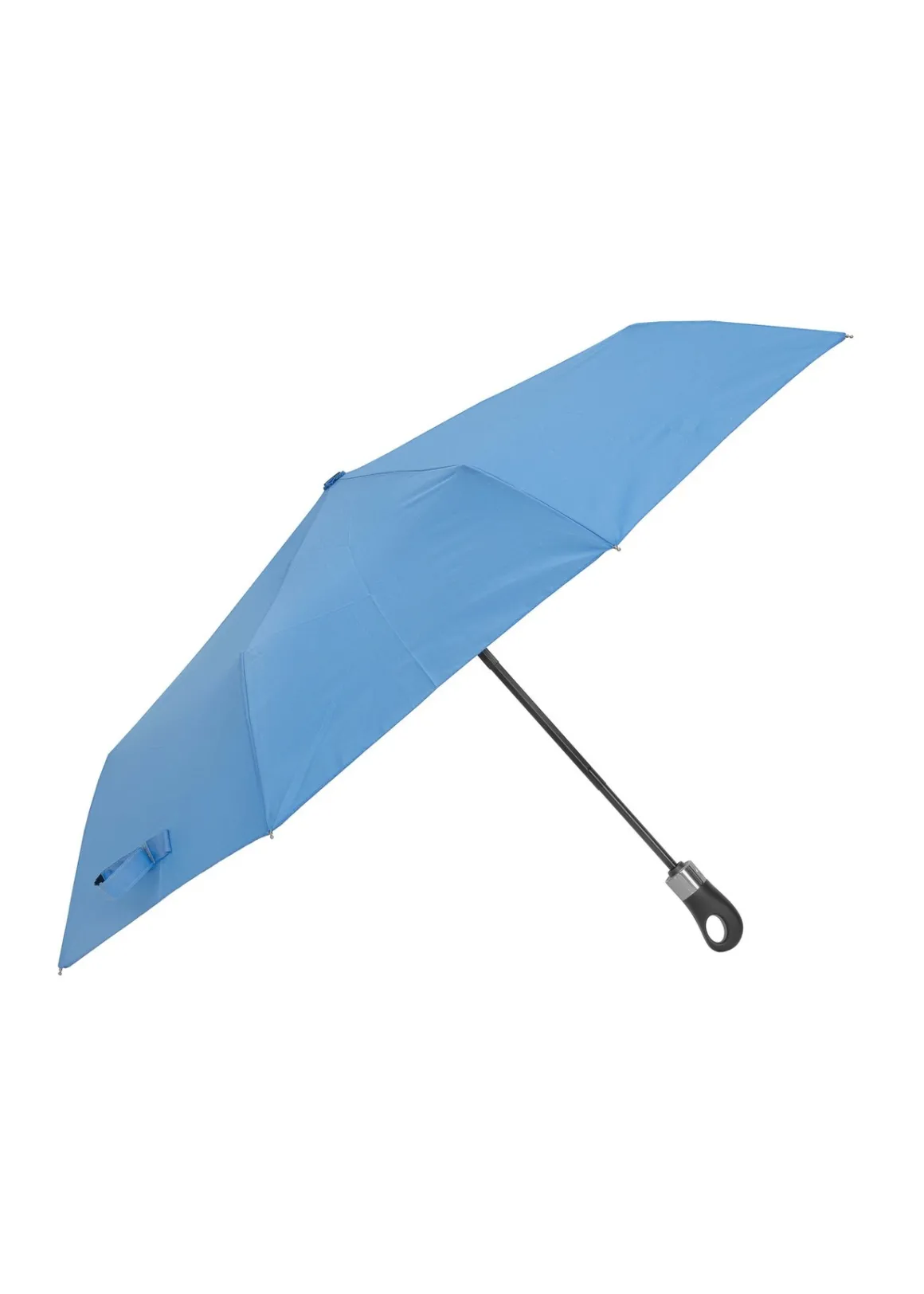 Składany parasol damski w kolorze niebieskim