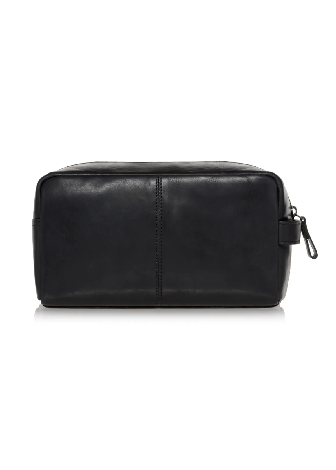 Skórzana czarna kosmetyczka męska