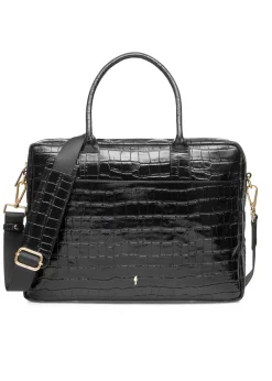 Skórzana elegancka torba damska croco