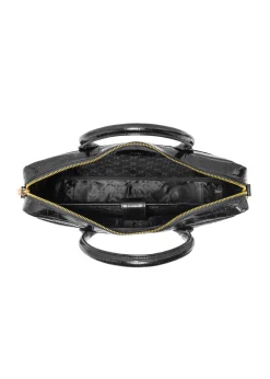 Skórzana elegancka torba damska croco