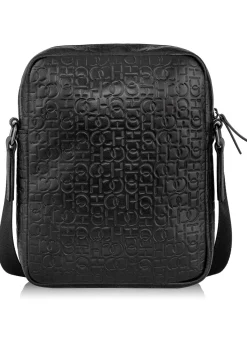 Skórzana torba męska z monogramem
