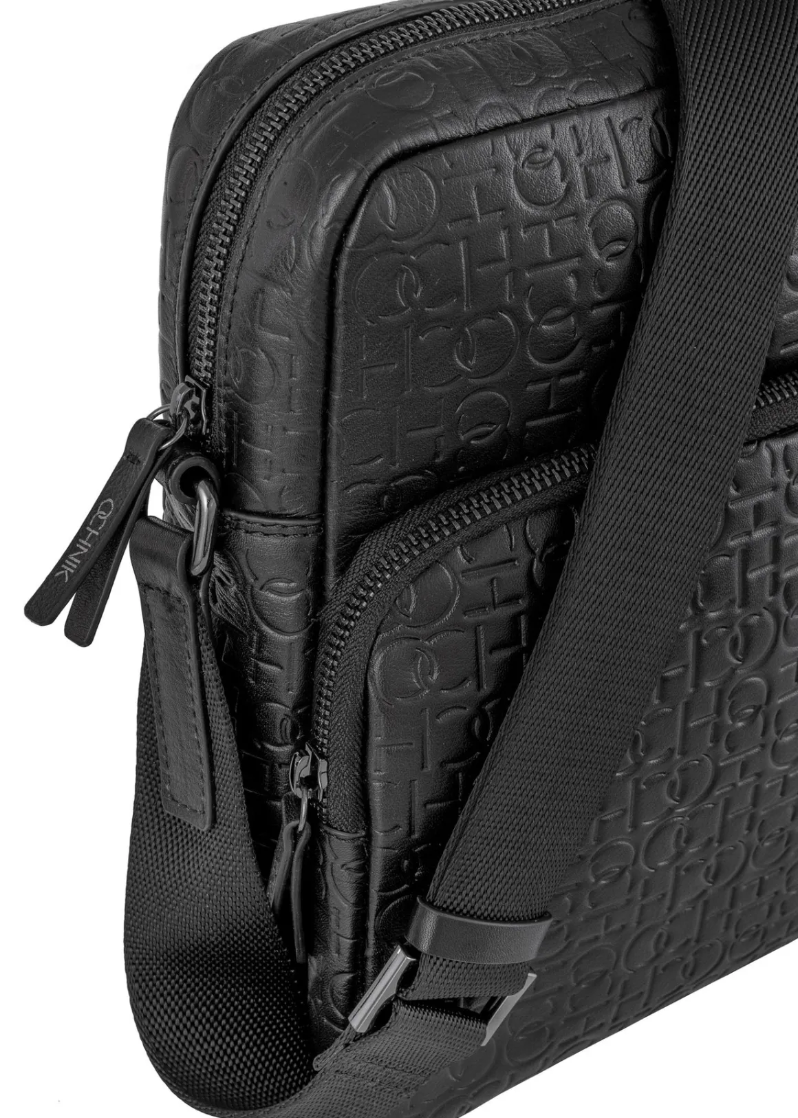 Skórzana torba męska z monogramem
